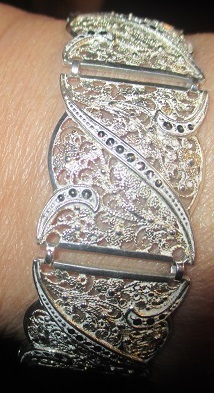 xxM1163M 835 silver filigree bracelet